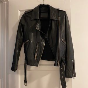 All Saints Leather Biker Jacket